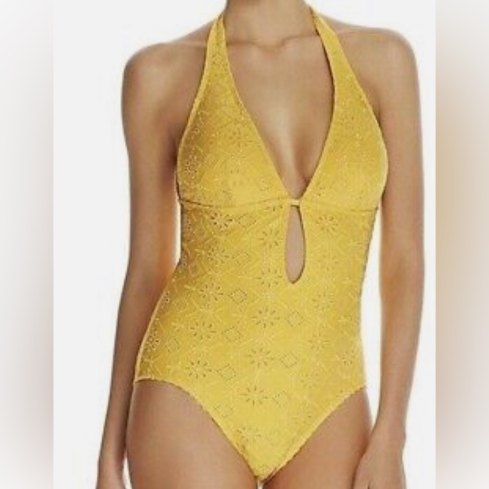 Kate Spade eyelet embroidery swimsuit